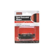 Pretige 65mm Florentine Bronze Semi Concealed 601 Pattern Cabinet Hinge - 2 Pack