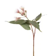 Artificial Australian Native Silk Flowering Eucalyptus Greenery Spray - Pink ...