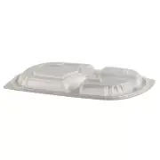 Microraves PP Oval Platter Lid For M713S Microrave Platter Clear | 250/Case