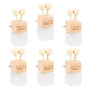 6PCS clear Essential Oil Diffuser Car Perfume Diffuser Refillable Perfume