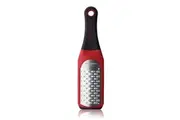 Microplane Artisan Medium Ribbon Grater Stainless Steel Lemon Lime Zester Red