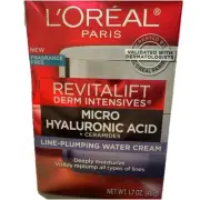 NEW L'Oreal Revitalift Line Plumping Water Cream 1.7oz Hyaluronic Acid