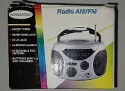 New In Box Miniature Generation Model 190405 AM FM Mini Boom Box Radio 4"