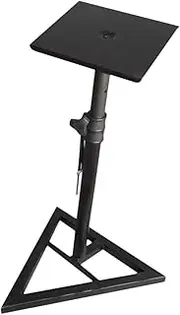 Speaker Stand Floor Surround Sound Rack Heavy Duty Three Point Triangle Base Height Adjustable Pole Mount Sound Holder
