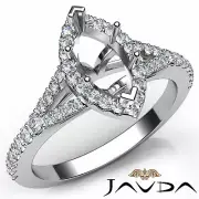 Shared Prong Split Shank Setting Marquise Diamond Engagement Ring W Gold 1.3Ctw
