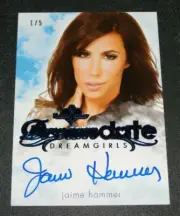 2017 Benchwarmer JAIME HAMMER Dreamgirls DREAMDATE Blue Foil Auto/5 PLAYBOY Sexy