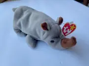 Ty Beanie Babies Spike the Rhinoceros 1996 With Tags