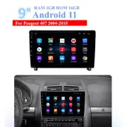 9" Android 11 Stereo Radio Head Unit GPS Navi Wifi FM For Peugeot 407 2004-2010