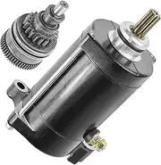 2pcs Set Starter And Bendix Compatible With Yamaha Waverunner SuperJet 700 XL700 Wave Raider Blaster 6M6-81800-10(1 Set)