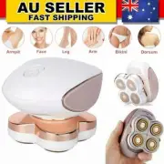 Electric Epilator Body Facial Arm Legs Bikini Women's Hair Remover Shaver 4 Head