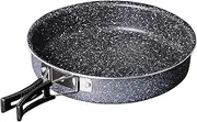 Diewu Lightweight Collapsible Nonsti Omelet Pan Outdoor Folding Qui Heating Omelet Maker Fry Pan for Camping Hiking Excursion