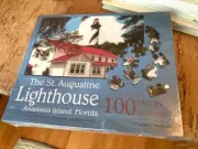 THE ST. AUGUSTINE LIGHTHOUSE PUZZLE-NEW IN SEALED BOX-ANASTASIA ISLAND,FLORIDA