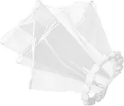 [OATIPHO] Short Bridal Veil Veil for Bride Bridal Veil White Veil Rose