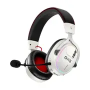 OXS Storm G2 Wireless Rechargeable Gaming Over The Ear Headset/Headphones White