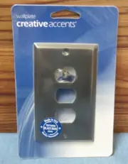 Metal Light Switch Plate Cover Wallplate Textured Black Iron 3 Despard