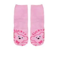 在飛比找蝦皮購物優惠-WHY AND 1/2普普熊短襪2號-粉紅