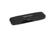 StarTech.com USB 3.0 Memory Card Reader for SD and microSD Cards - USB-C and USB-A - Portable USB SD and microSD Card Reader - A