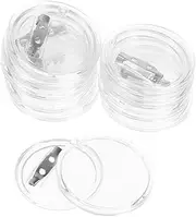 IWOWHERO DIY Acrylic Badge Pins Kit 20pcs Button Pins Perfect for Craft Projects Photo Buttons School Badges