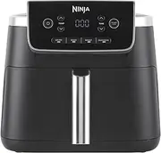 [NINJA] Air Fryer PRO 4.7L, Single Box, 4-in-1, Air Fryer, Roasting, Heating, Dehumidification, Cooking 1-2 Servings, Digital, Cooking Frozen, Non-Stick Box & Crap Basket, 2000W, Black AF140EU