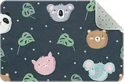 Area Rugs Indoor Door Mat,Cartoon Pig Bear Koala,Washable Rugs Carpet for Bedroom Living Room Non Slip Rug