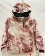 Volcom Girls Sass N Frass Insulated Snow Ski Winter Jacket Mojave Tie Dye M NEW