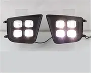 Fog Light Car Fog Lamp Headlight LED DRL For Tacoma 2012-2015 Yellow Turn Signal Indicator Daytime Running Light