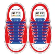 HOMAR® No Tie Shoelace for Kids 7+7 BLUE