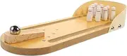 GARVALON Wooden Educational Games Elderly Toy for Mini Bowling Set Interactive Desktop Game Safe Fun for Indoor Play