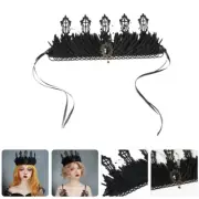 Retro Crown Women Headband Vintage Miss Bride Halloween Queen for Girls