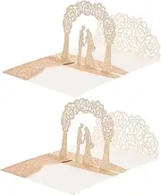 HYTROVE 3D Love Cards Set for Bachelorette Party Wedding Invitations for Bride to Be Balloons Party Supplies