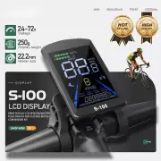Electric Bike S-100 Colorful Display 24V-72V UART2 Protocol SM/Waterproof Plug