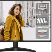 AOC 27' Q27B36 27' IPS QHD 2560x1440, 4ms, 350cd/m2, 100Hz, HDR10, IPS, Adaptive Sync, DP, HDMI, VESA 100x100mm