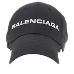 [BALENCIAGA] BALENCIAGA Technical fabric logo baseball cap Man M M Black