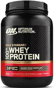 Optimum Nutrition, Gold Standard 100% Whey Protein Powder Double Rich Chocolate, 23.52 Ounce