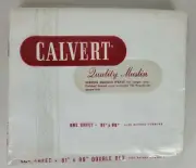 Vintage NIP Calvert White Cotton Muslin Double Flat Sheet 130tc