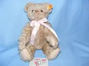 Steiff Personalised Teddy Bear New Baby Birthday Christening 001673 Pink Ribbon