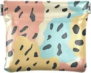[YXYZRMY] PU Leather Squeeze Coin Purse Leopard Print Skin, Coin Pouch Change Holder for Women Men, Mini Portable Cosmetic Bags for Women, Multi-colored, one size, Multi-style, Multi-colored, one size