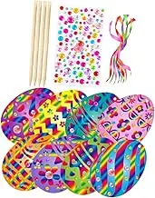 ERINGOGO 1 Set Egg Scratch Painting Set Egg Ornament Decorate Egg Decor Creative Decoration Loot Craft Kits Bulk Eggs for Paper