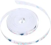 GANAZONO 1 Roll Graduation Ribbon Class of DIY Bows Satin Ribbon for Party Supplies Crafting Scrapbooking Elegant Foil Printing Wide Yards Long