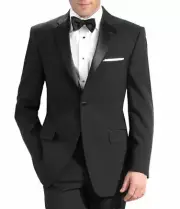 Men's Tuxedo with Flat Front Pants. 54 Long Jacket & 48 Pants. Formal, Wedding