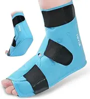 REVIX Extra Large Ankle Ice Pack for Foot Discomfort, Reusable Gel Cold Pack with Cold Compression Therapy, Full Coverage Ankle Ice Wrap for Post-Workout Recovery, Plantar Fasciitis