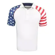 New Snake Eyes Golf USA Print Polo