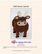 Moose Catchall-Plastic Canvas Pattern or Kit