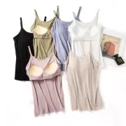 Camisoles for Women Tank Top with Built in Padded Bra XS Small Medium Size 2-10