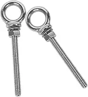 GARVALON 2pcs Stainless Steel Lifting Eye Bolts Ring Hook Bolt Screw Fastener Bolt Screw for Outdoor Marine Applications