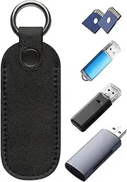 USB Memory Stick Case – 12-Slot Flash Drive Organizer, Compact & Protective | Elastic Mesh Slots, Zipper Closure, Suitable for Home & Office Organization