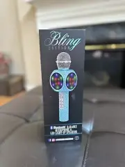 Sing A long LED Wireless Bluetooth Karaoke Microphone -Blue Bling