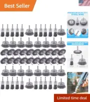 60 Pack Carbon Steel Wire Wheel Brush, Cup Brush, Wheel Brush, Pen Brush Set ...