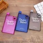 Travel Sports Reusable Drink Bottle Plastic Flat Water Bottle Juice Cup