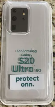 Protect Onn Samsung Galaxy S20 Ultra Phone Gel Case CLEAR New